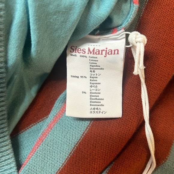 Sies Marjan Teal and Rust Sweater - Picture 8 of 10